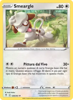 Smeargle, Evoluzioni Eteree Nº 128 Normal