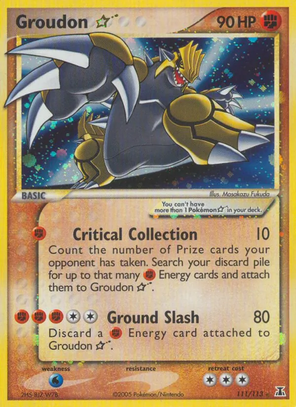 Groudon Star, Delta Species Nº 111