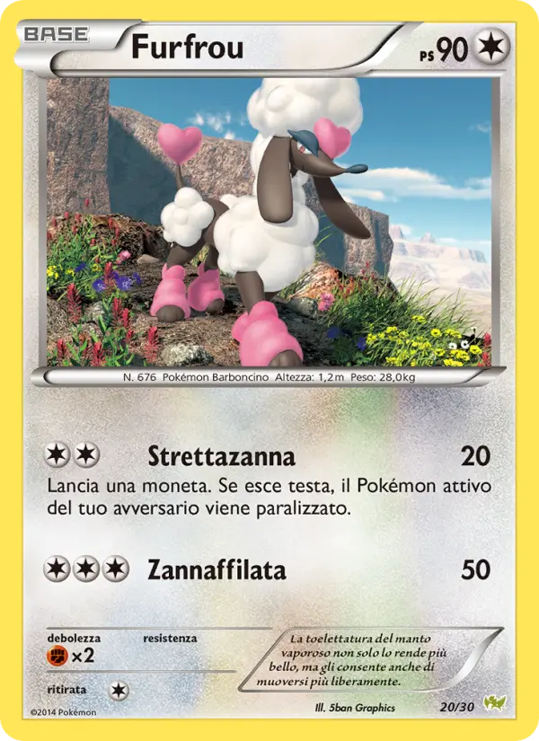 Furfrou, XY trainer Kit (Noivern) Nº 20