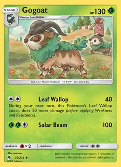 Gogoat, Lost Thunder Nº 36 Normal