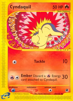Cyndaquil, Expedition Base Set Nº 105 Normal