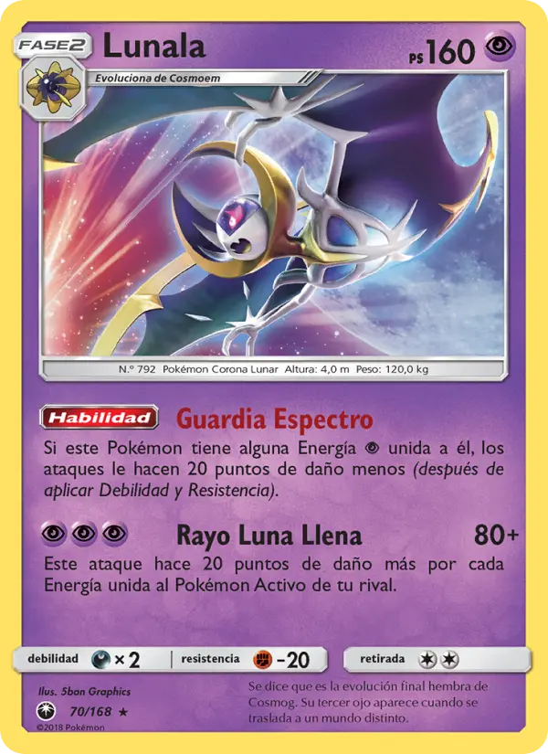 Lunala, Tormenta Celestial Nº 70