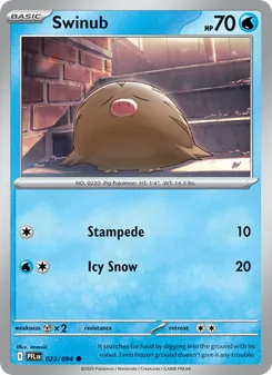 Swinub, Phantasmal Flames Nº 023 Normal