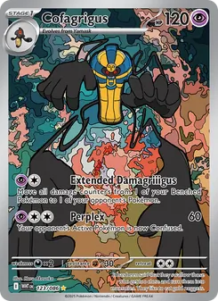 Cofagrigus, White Flare No. 123 Holo