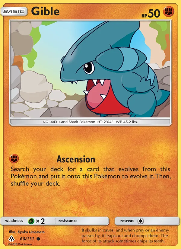 Gible, Forbidden Light Nº 60