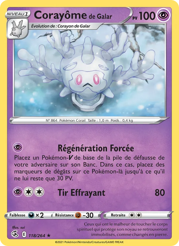 Corayôme de Galar, Poing de Fusion Nº 118