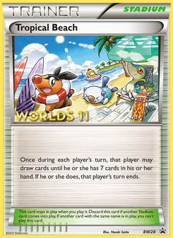 Tropical Beach, BW Black Star Promos No. BW28 Normal