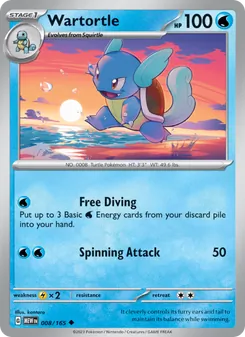 Wartortle, 151 No. 008