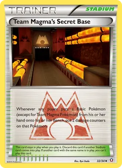 Team Magma's Secret Base, Double Crisis Nº 32 Normal