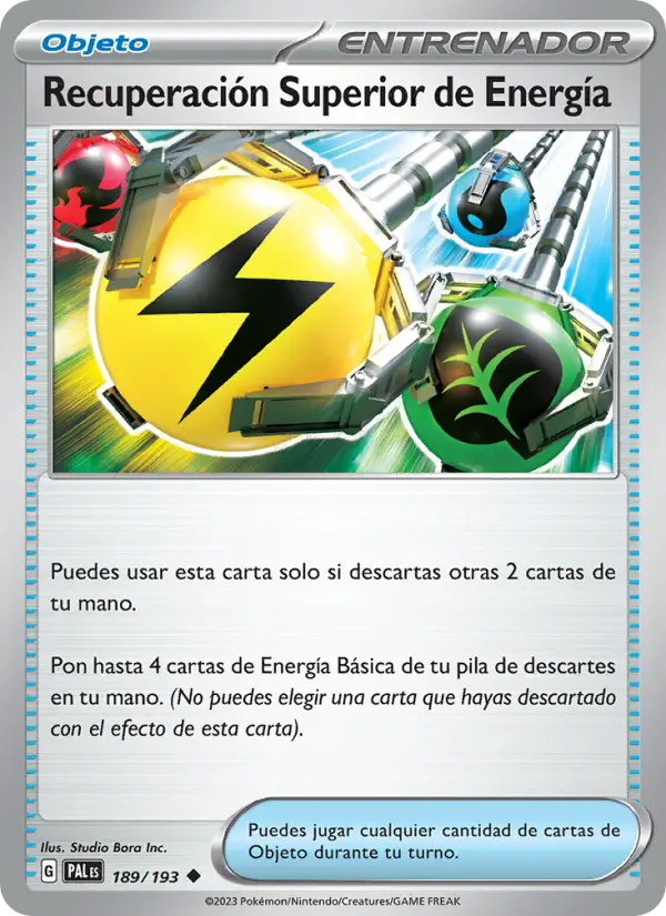 Recuperación Superior de Energía, Evoluciones en Paldea No. 189