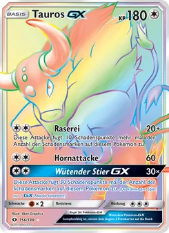 Tauros GX, Sonne & Mond No. 156 Normal