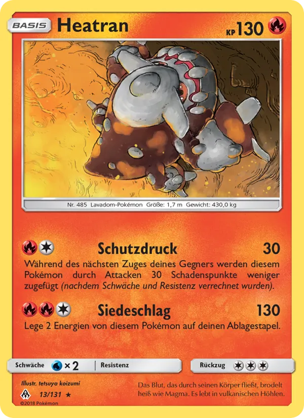 Heatran, Grauen Der Lichtfinsternis No. 13