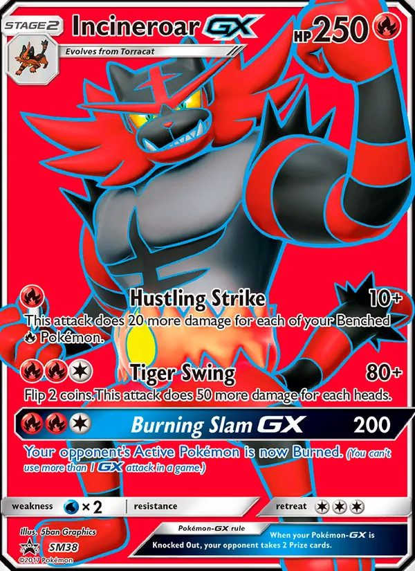 Incineroar GX, SM Black Star Promos No. SM38