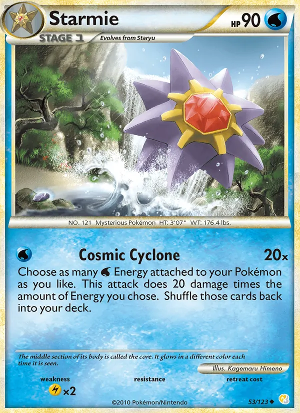 Starmie, HeartGold SoulSilver Nº 53