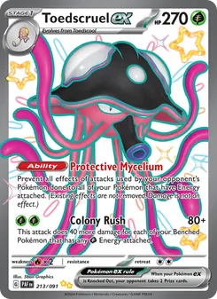Toedscruel ex, Paldean Fates No. 213 Holo