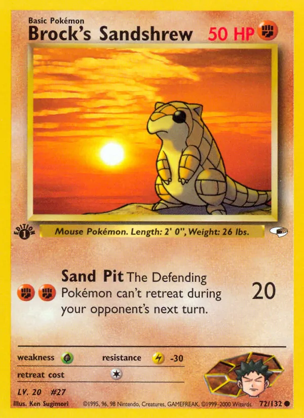 Brock's Sandshrew, Gym Heroes Nº 72