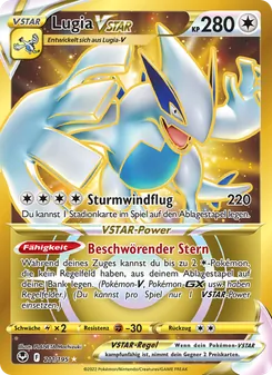 Lugia VSTAR, Silberne Sturmwinde Nº 211 Holo