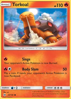 Torkoal, Sun & Moon No. 23 Normal