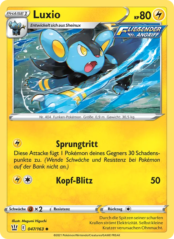 Luxio, Kampfstile Nº 47