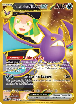 Team Rocket's Crobat ex, Destined Rivals Nº 242 Holo