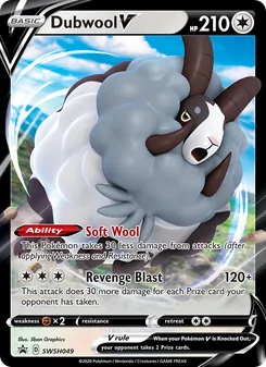 Dubwool V, SWSH Black Star Promos Nº SWSH049 Holo