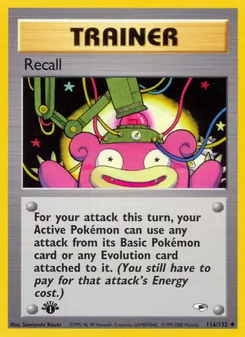 Recall, Gym Heroes Nº 116 Normal