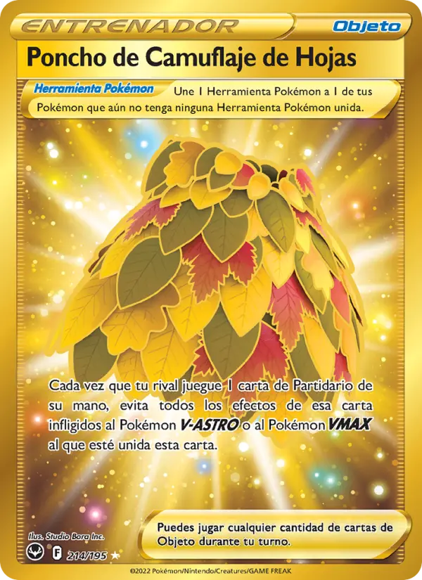 Poncho de Camuflaje de Hojas, Tempestad Plateada No. 214