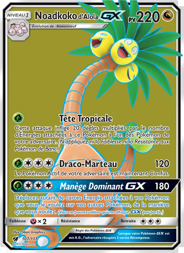 Noadkoko d’Alola GX, Invasion Carmin No. 107