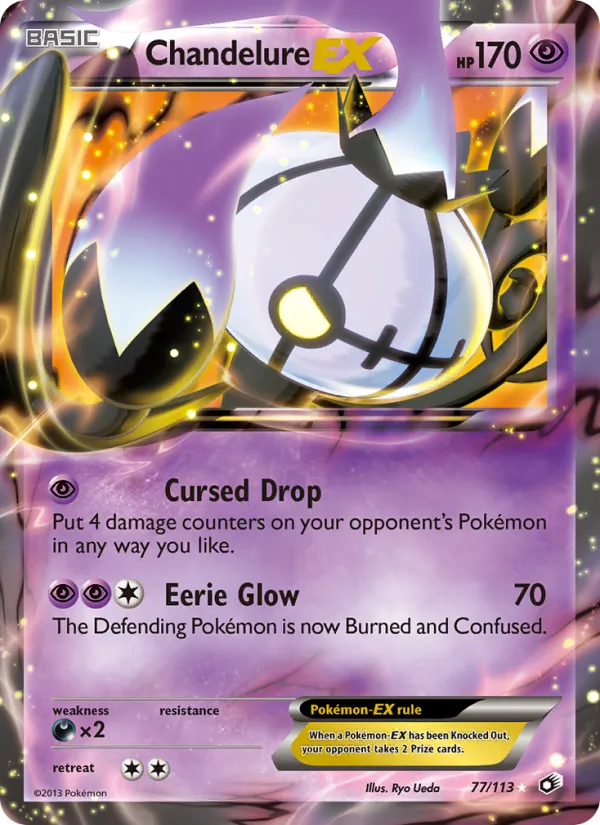 Chandelure-EX, Legendary Treasures Nº 77