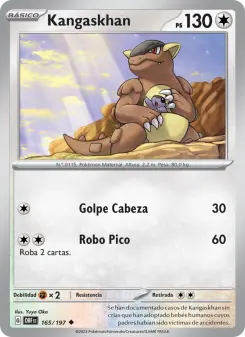 Kangaskhan, Llamas Obsidianas Nº 165 Normal