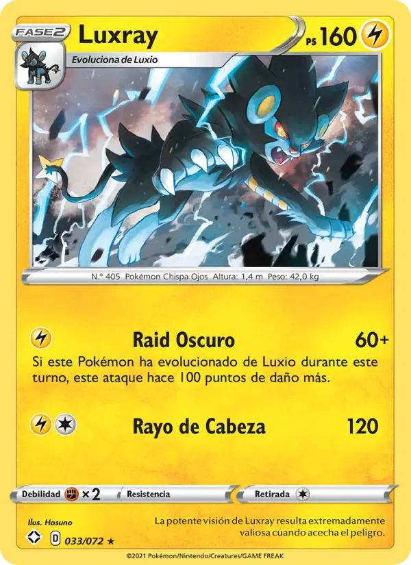 Luxray, Destinos Brillantes No. 33