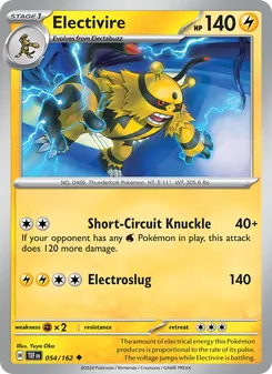Electivire, Temporal Forces Nº 054 Normal