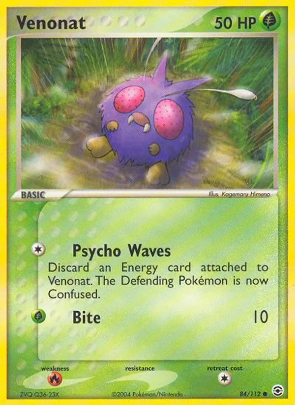 Venonat, FireRed & LeafGreen No. 84