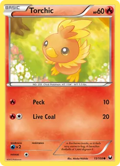 Torchic, Dark Explorers No. 15 Normal
