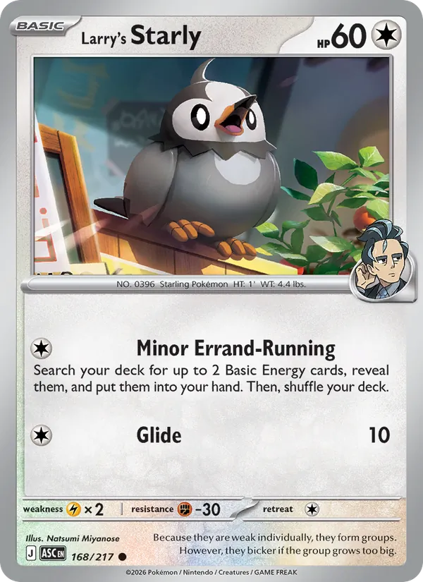 Larry's Starly, Ascended Heroes No. 168