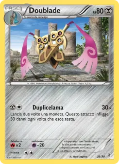 Doublade, XY trainer Kit (Bisharp) Nº 23 Normal