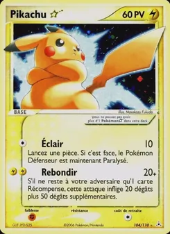 Pikachu ☆, EX Fantômes Holon No. 104 Holo