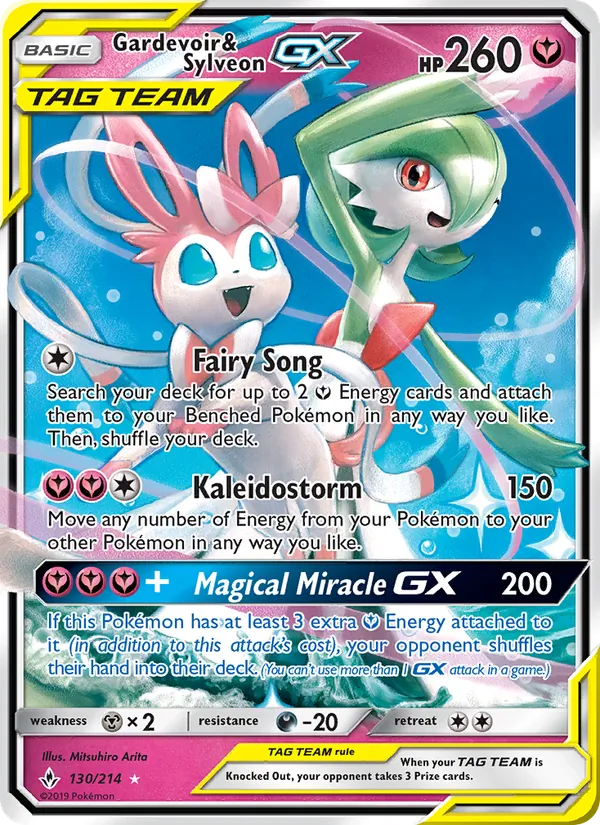 Gardevoir & Sylveon GX, Unbroken Bonds Nº 130