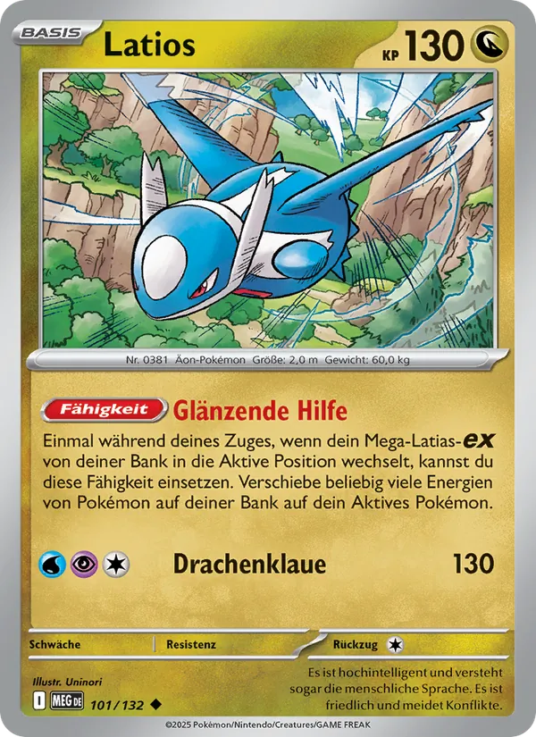Latios, Mega-Entwicklung Nº 101