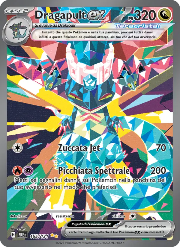 Dragapult-ex, Evoluzioni Prismatiche No. 165
