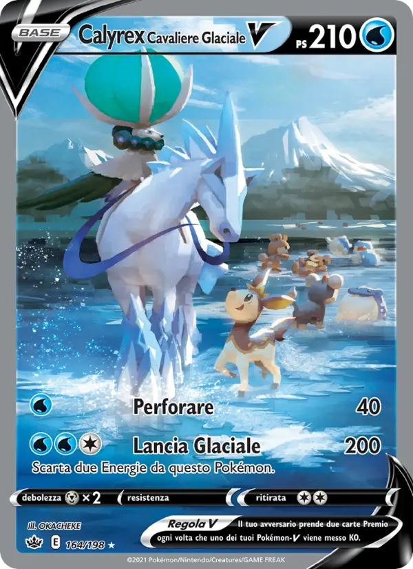 Calyrex Cavaliere Glaciale V, Regno Glaciale Nº 164