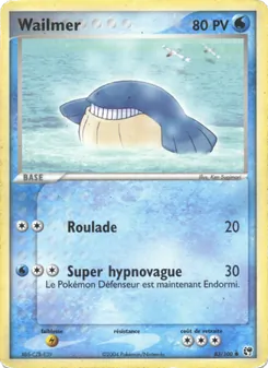 Wailmer, EX Tempête de sable Nº 83 Normal