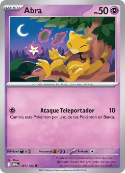 Abra, Megaevolución No. 054 Normal
