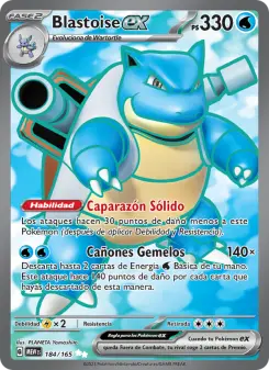 Blastoise ex, 151 No. 184 Holo