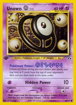 Unown [O], Neo Discovery Nº 69 Normal