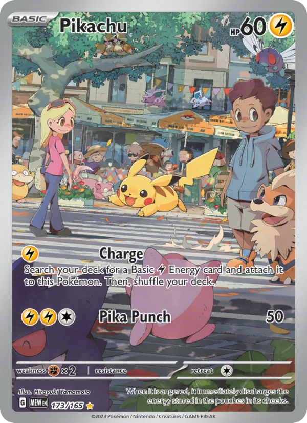 Pikachu, 151 No. 173