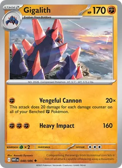 Gigalith, White Flare Nº 048 Normal
