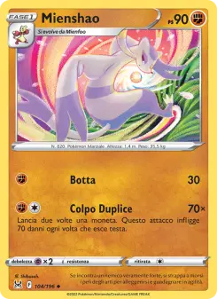 Mienshao, Origine Perduta No. 104 Normal