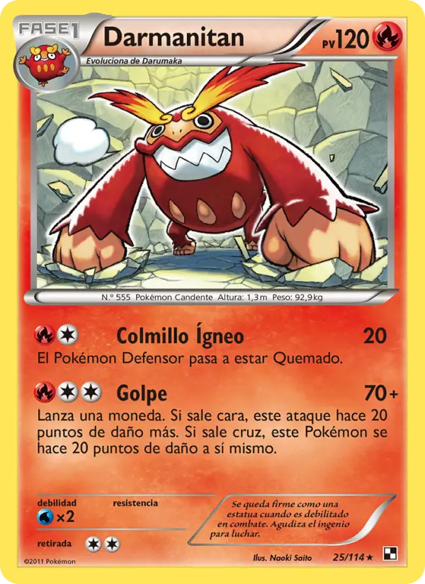 Darmanitan, Negro y Blanco Nº 25