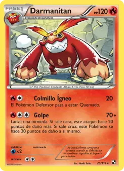 Darmanitan, Negro y Blanco No. 25 Normal